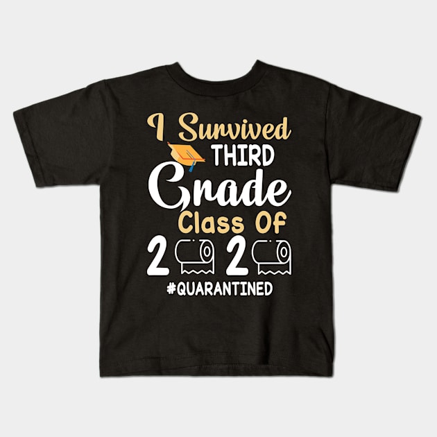 I Survived Third Grade Class Of 2020 Toilet Paper Quarantined Fighting Coronavirus 2020 Win Kids T-Shirt by joandraelliot